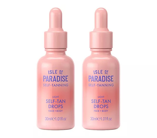 Make Your Selection: Isle of Paradise Face and Body Self Tan Drops Duo | QVC