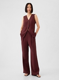 Longline Twill Vest | Gap (CA)