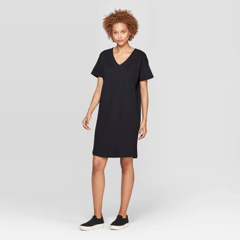 Women's Short Sleeve V-Neck T-Shirt Dress - Prologue™ | Target