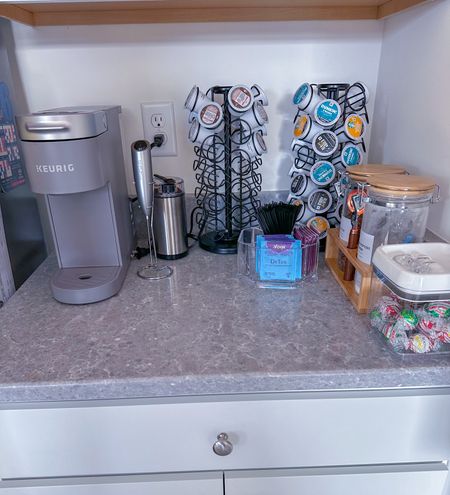 Coffee bar area finally complete 🙌🏾 switched to a smaller Keurig and added a coffee bean grinder

Home Ideas | Coffee Bar 

#LTKhome