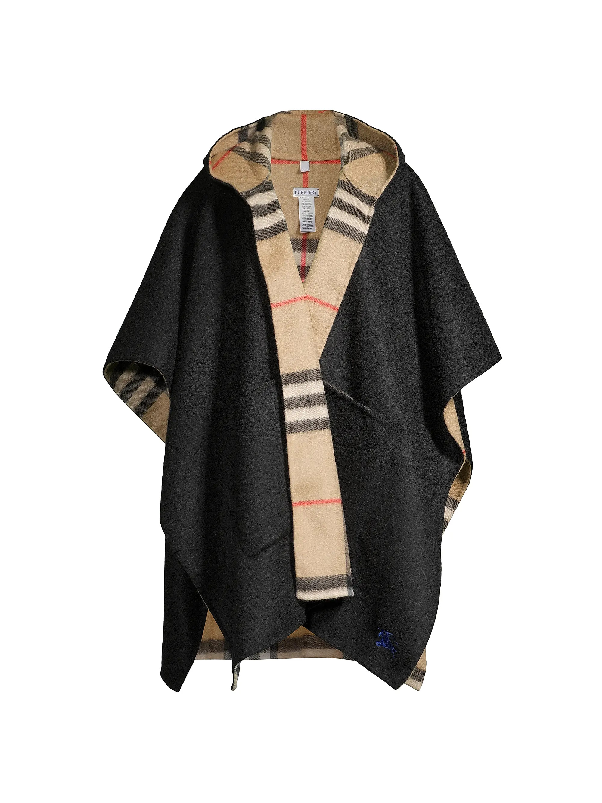 Equestrian Knight Design Hooded Cashmere Cape | Saks Fifth Avenue