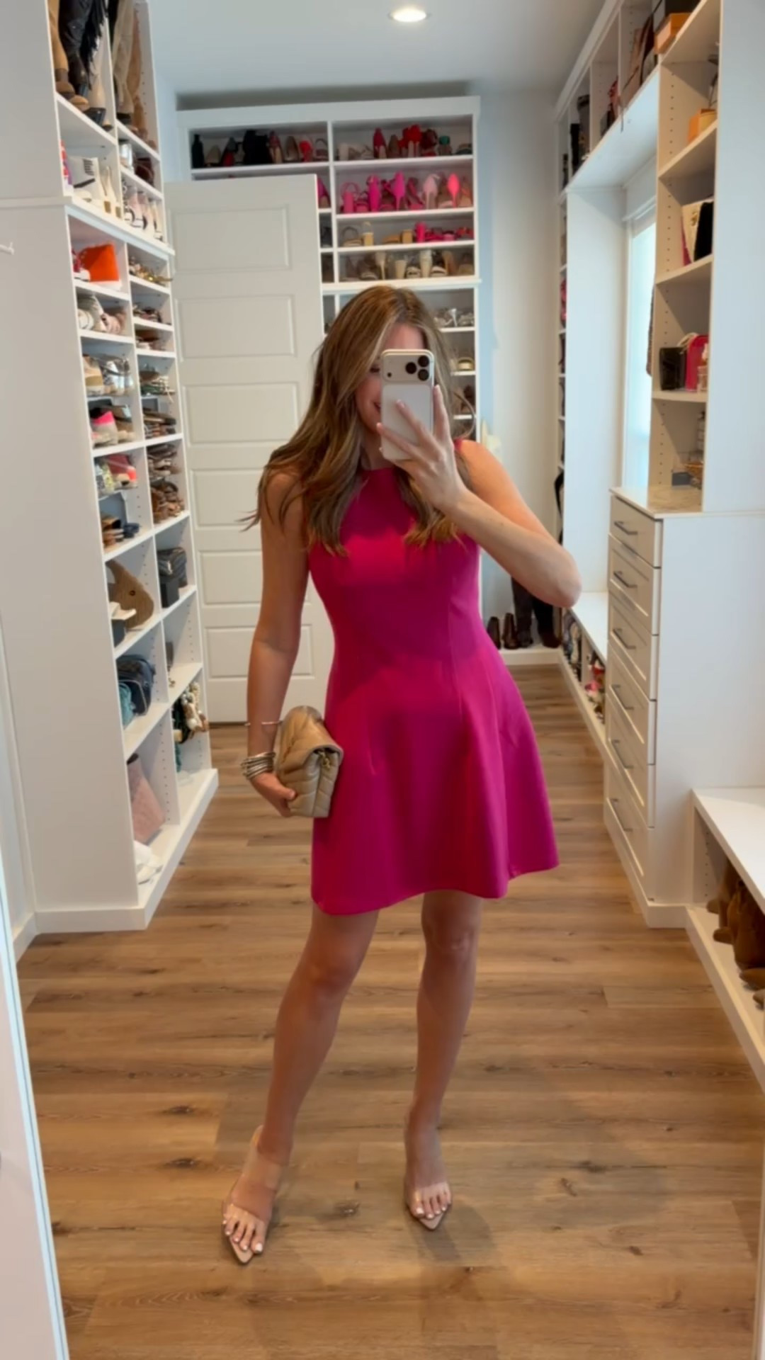 In a small dress, heels and accessories- fits tts.

#LTKSeasonal #LTKootd #LTKValentine