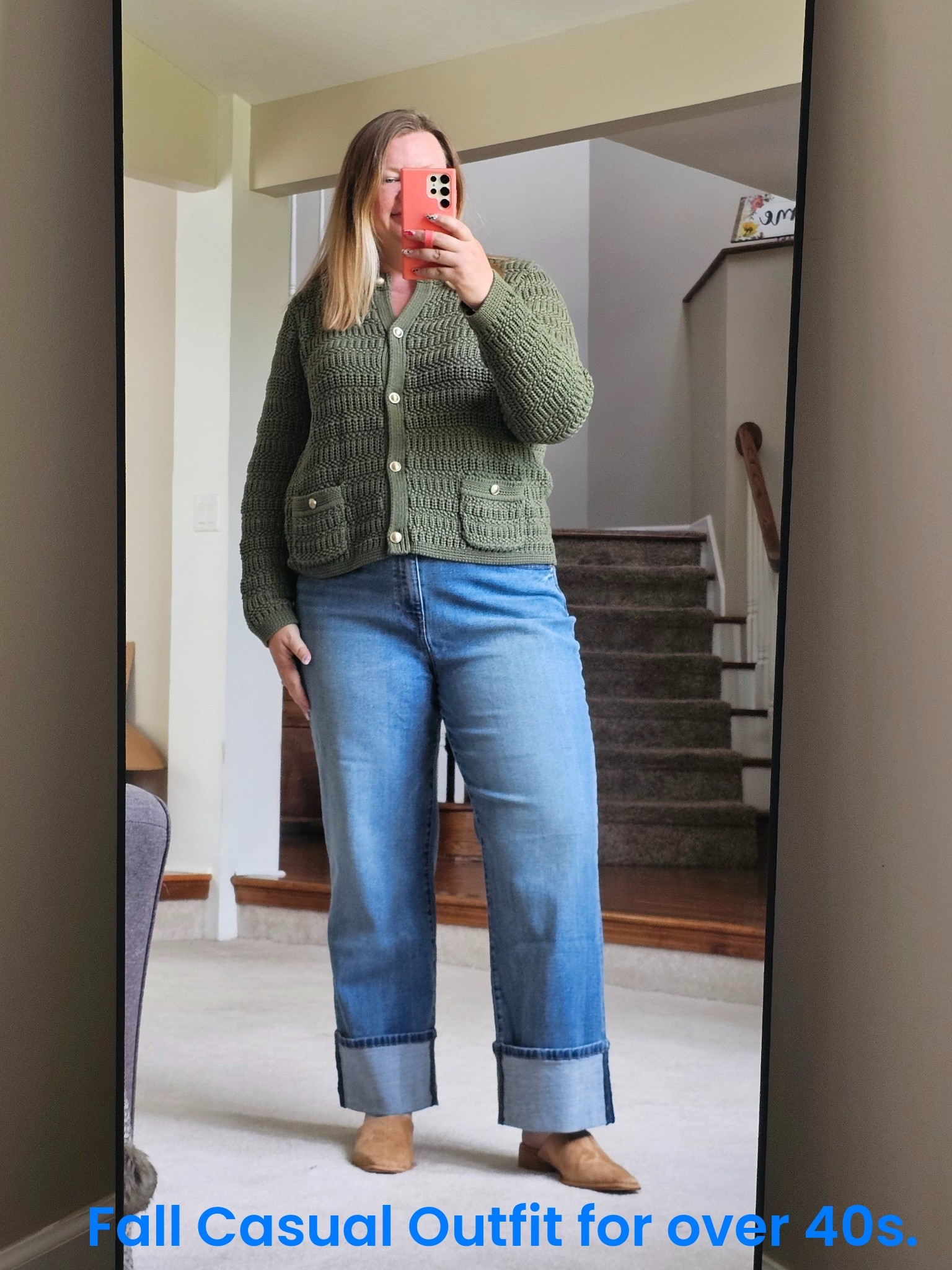 I love this cardigan going into fall and winter. You can wear it for casual or workwear.  Wearing an xxl in the textured cardigan and a size 18 in the cuffed denim  

#LTKMidsize #LTKOver40 #LTKStyleTip