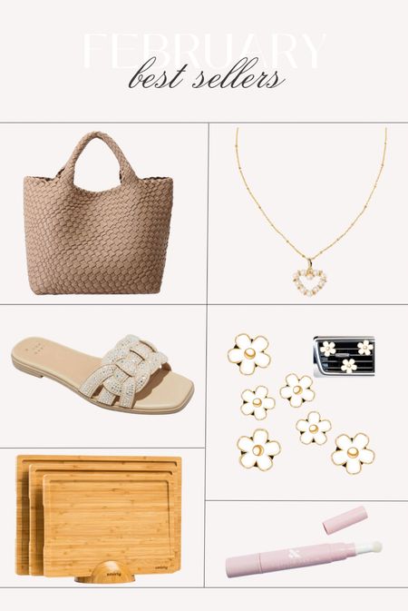 February best sellers 🤍 

Amazon handbag, pearl heart necklace, Kendra Scott, a new day, target sandals, summer sandals, spring fashion, car air fresheners, cutting board set, Amazon home, olive and June cuticle serum, fancythingsblog

#LTKfindsunder100 #LTKSeasonal #LTKfindsunder50