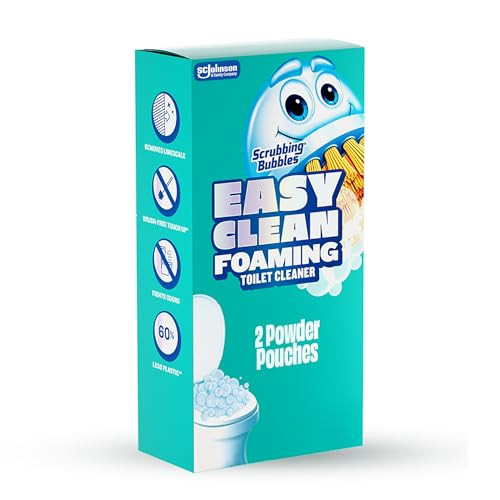 Scrubbing Bubbles Easy Clean Foaming Toilet Bowl Cleaner, Easy Drop In Powder Pouches, 100g (2 Pouches) | Amazon (US)