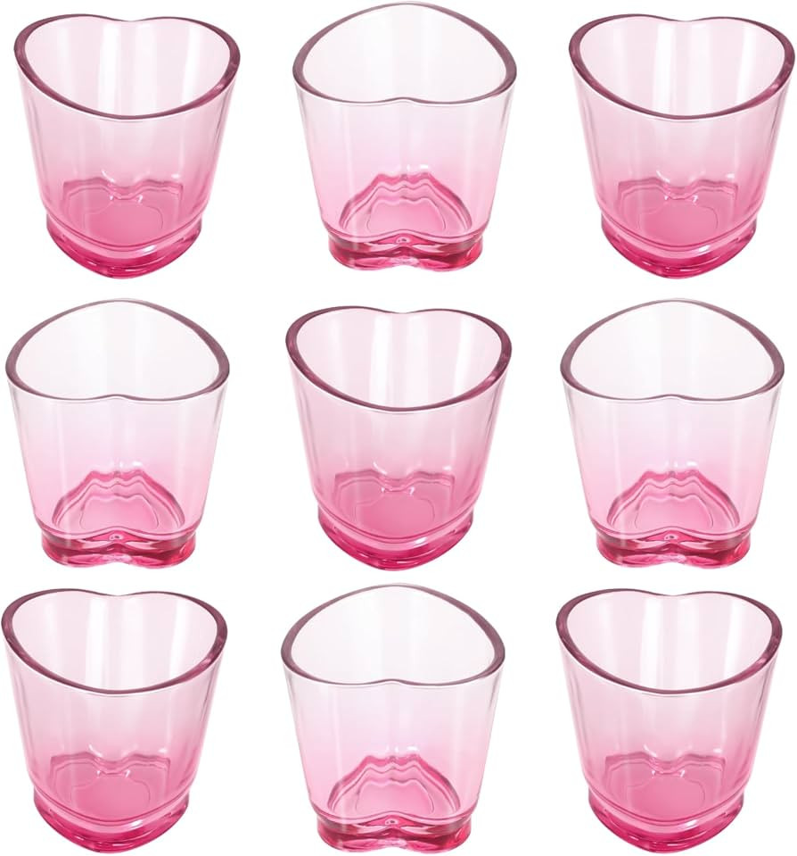 9 Stück Herzförmig Schnapsgläser, 45ml/4,5cl Shotgläser mit Dicker Boden, Vodka Gläser für ... | Amazon (DE)