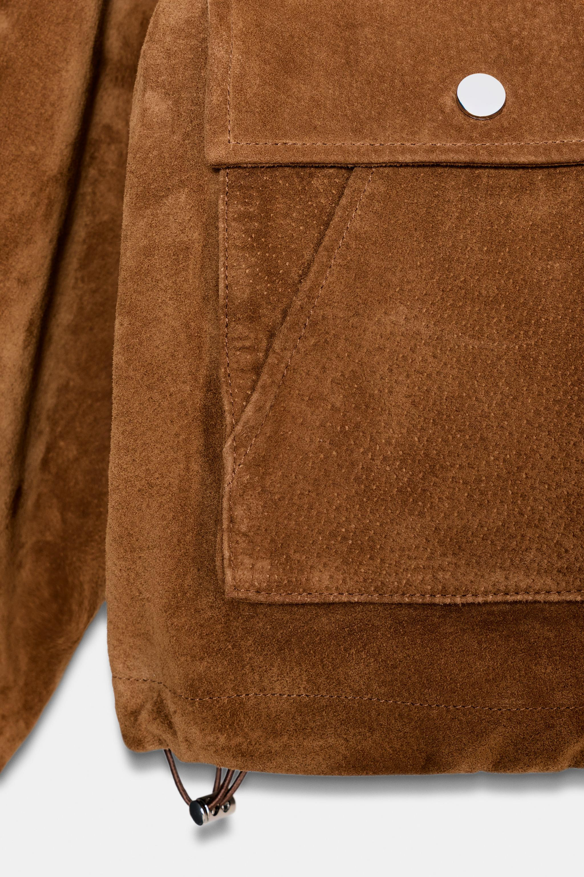 100% LEATHER BOMBER JACKET | Zara US