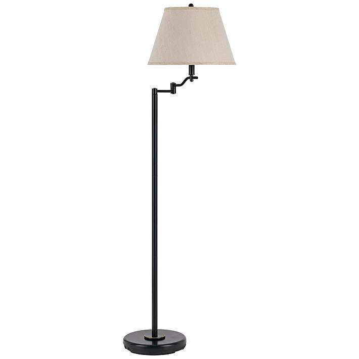Stila Dark Bronze Swing Arm Floor Lamp - #3F955 | Lamps Plus | Lamps Plus
