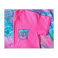 Lilly Pulitzer Monogram Pocket Tshirt Frocket tee Many color shirts available! Youth and Adult sizes | Etsy (US)