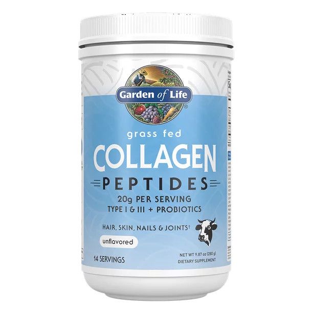 Garden of Life Grass Fed Collagen Peptides Powder | 20g Protein | 9.87oz | Walmart (US)