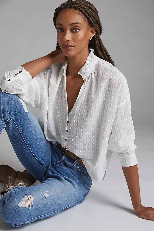 Pilcro The Tavi Buttondown | Anthropologie (US)