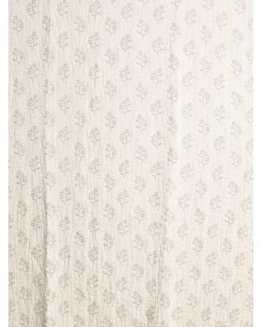 Made In Portugal Floral Embroidered Mallow Throw | Marshalls