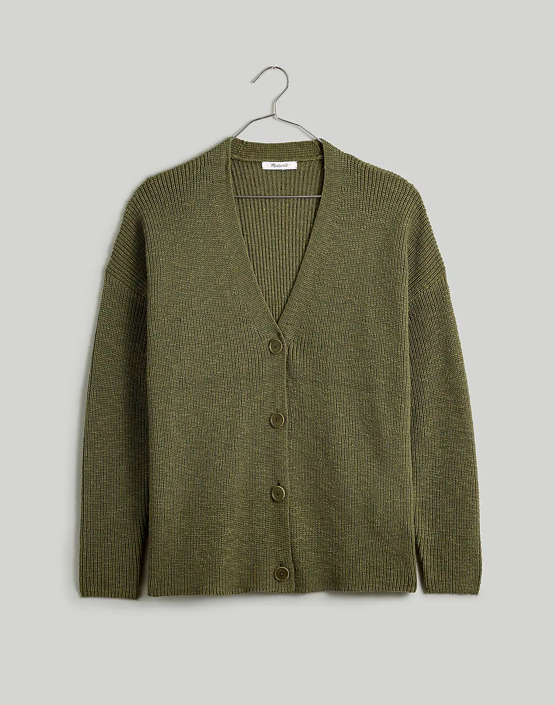 V-Neck Button-Front Long Cardigan Sweater | Madewell