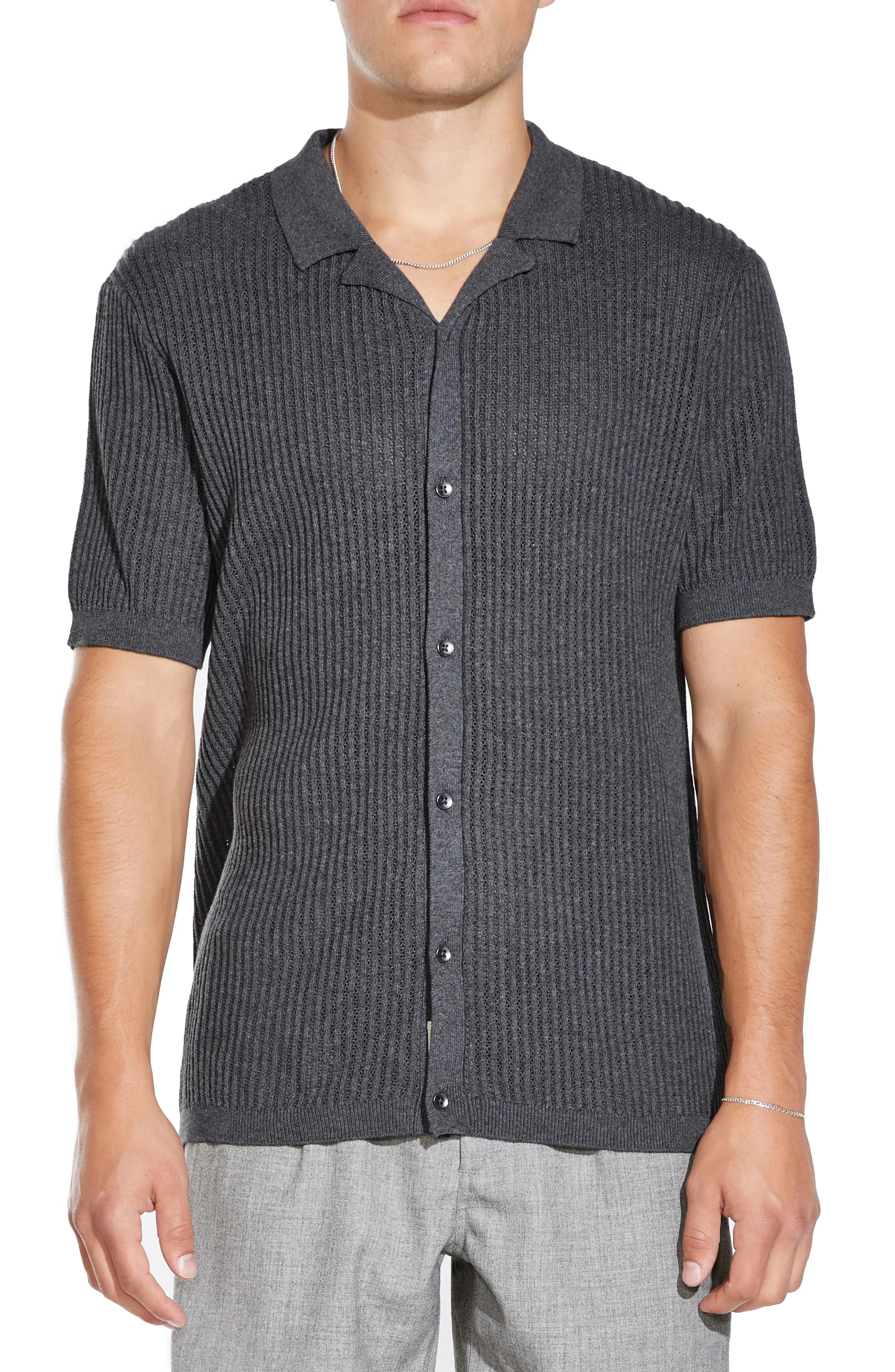 Foskor Short Sleeve Cotton Knit Button-Up Shirt (Men) | Nordstromrack | Nordstrom Rack