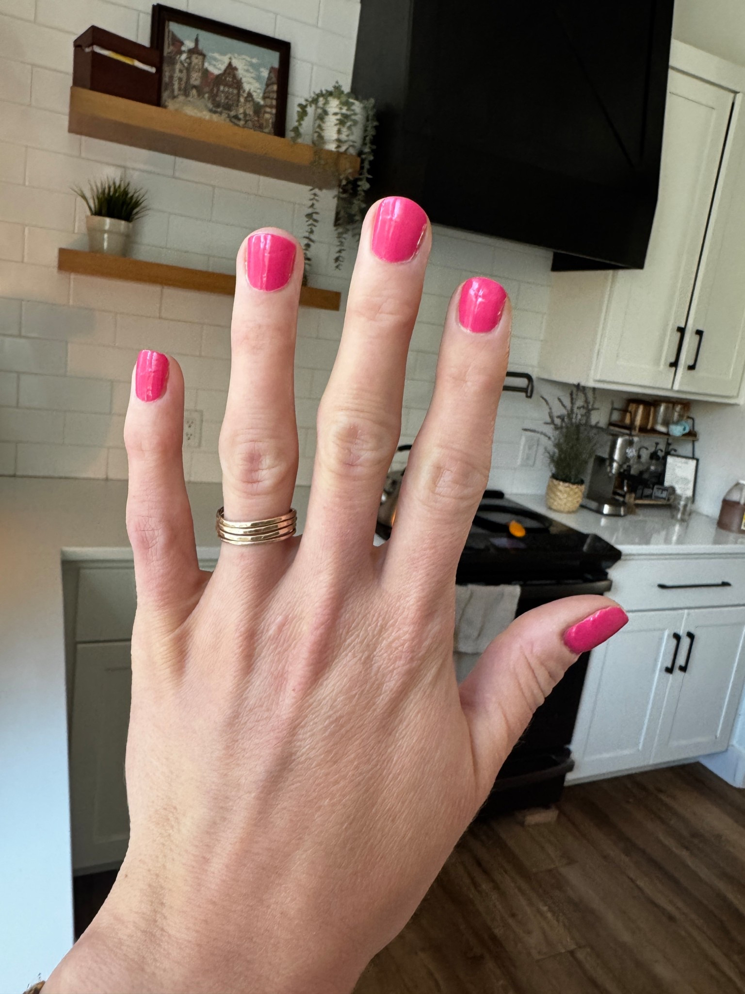 This pink! Non toxic mani!

#LTKdayinmylife #LTKgrwm #LTKmomlife