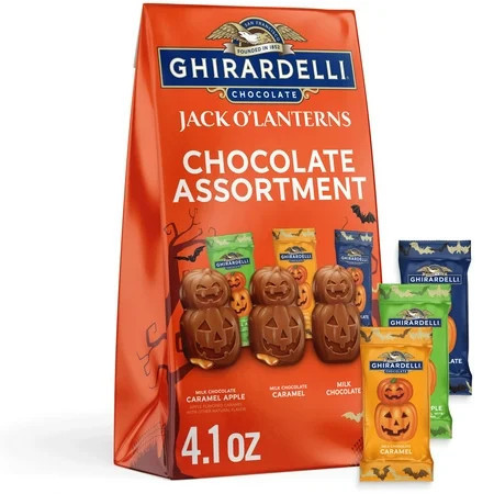 GHIRARDELLI Jack O' Lanterns Chocolate Assortment, 4.1 oz Bag | Walmart (US)