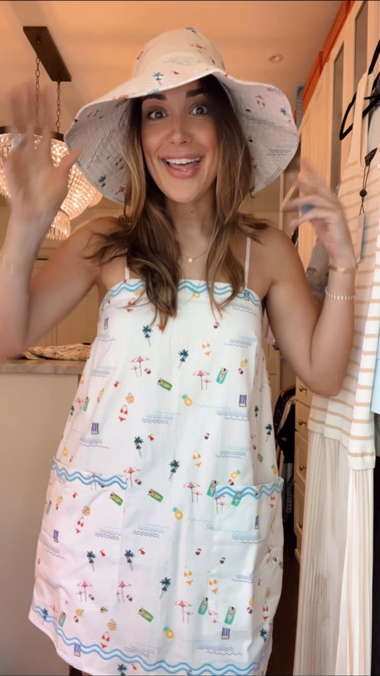Cutest summer mini dress and matching bucket hat - love the wide brim 

#LTKSwim