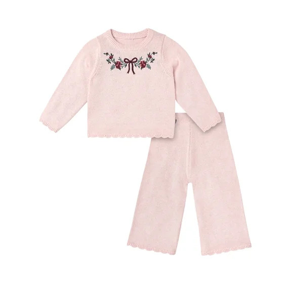 Modern Moments by Gerber Toddler Girl Novelty Embroidered Outfit Set, Sizes 12 Months - 5T | Walmart (US)