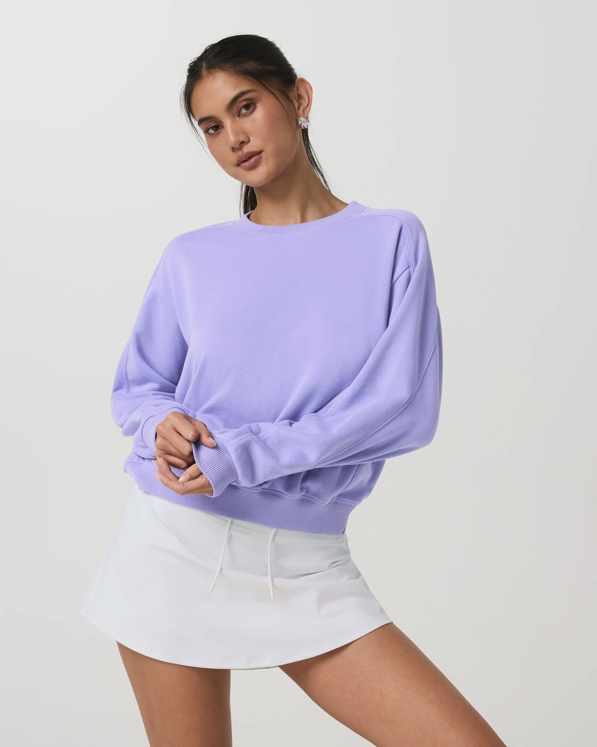 Sedona Seams Crew – Women's Hyacinth Fleece Sweatshirt – Jackets & Hoodies – Vuori | Vuori Clothing (US & Canada)