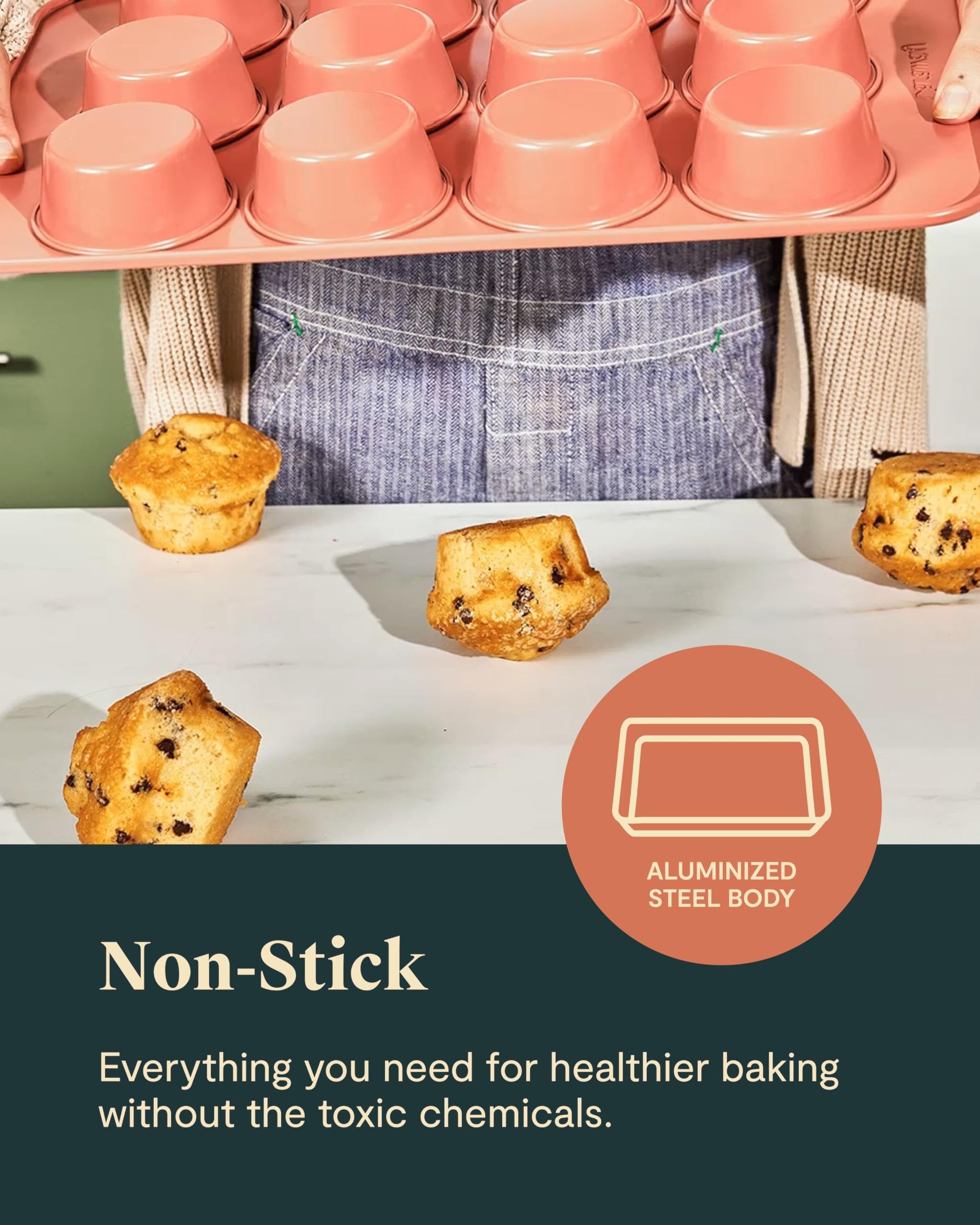 Caraway Nonstick Ceramic Bakeware Set (5 Pieces) - Baking Sheets, Assorted Baking Pans & Storage ... | Amazon (US)