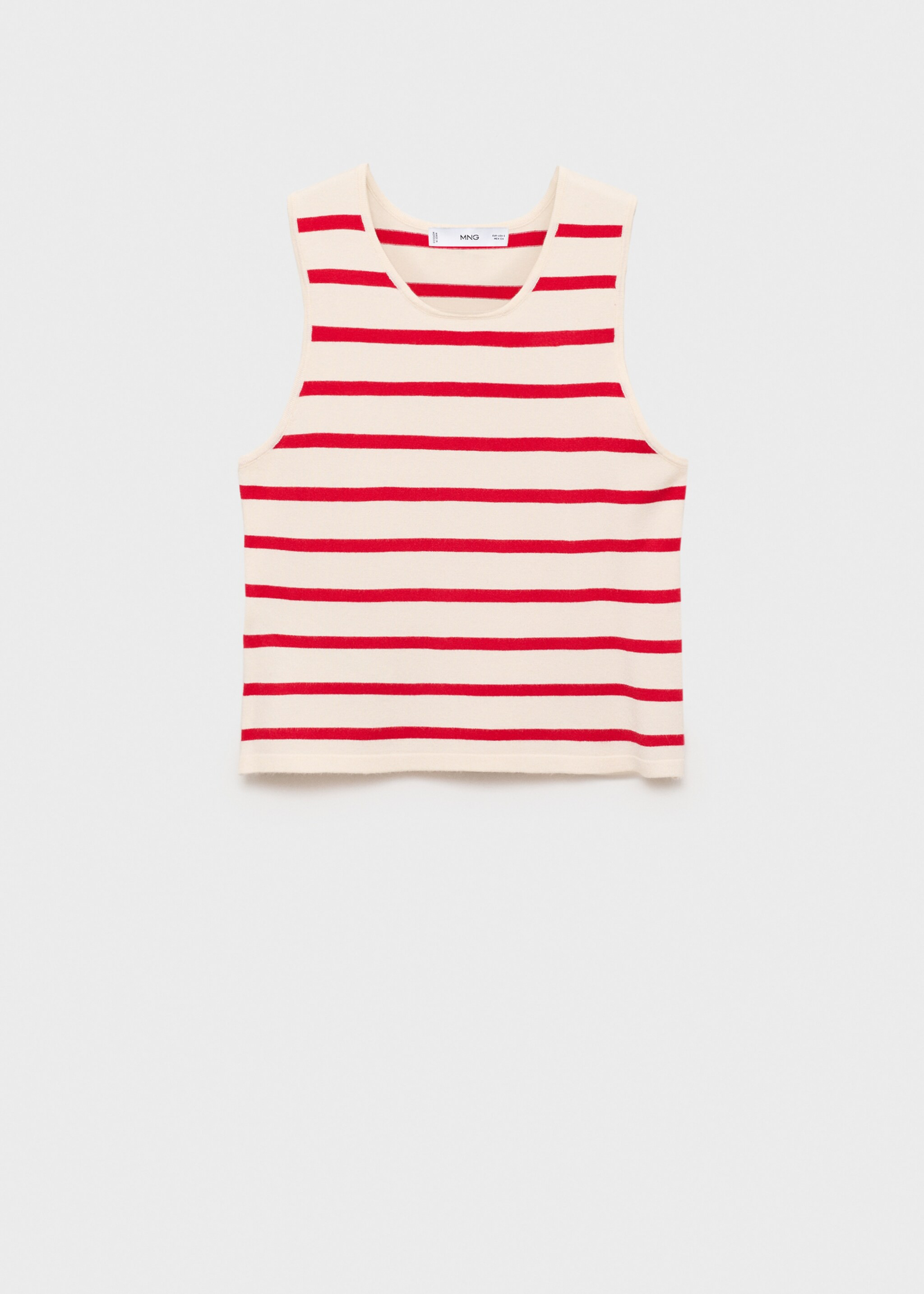 Knitted top with geometric print - Women | MANGO USA | Mango (US/MX/AU)