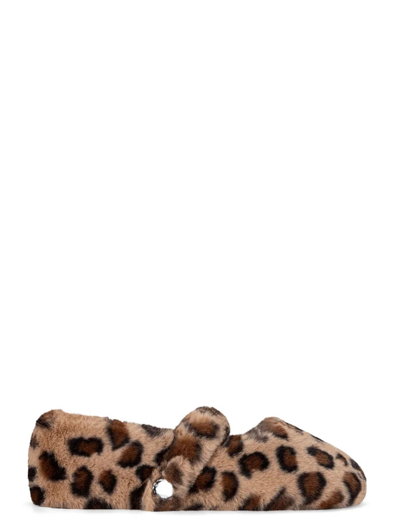 Joyspun Women's Mary Jane Plush Slippers | Walmart (US)
