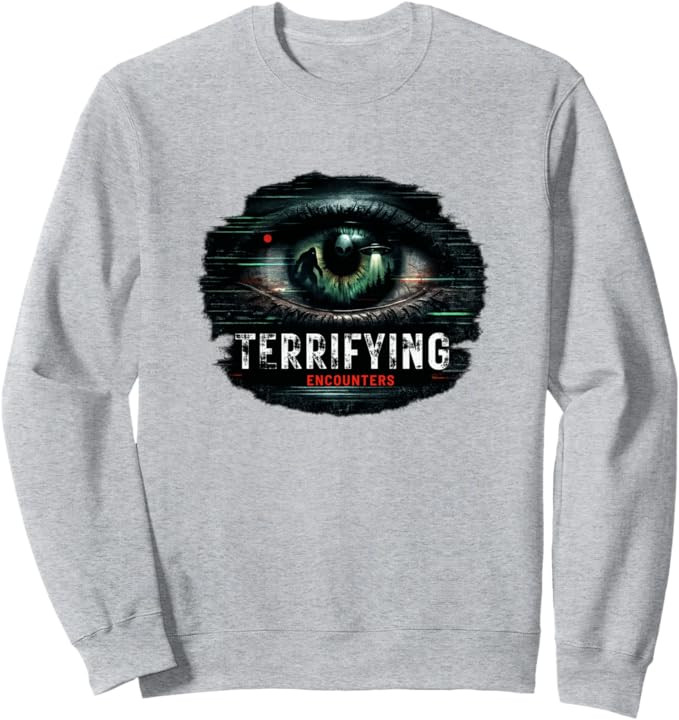 Terrifying Encounters Paranormal Horror Mystery Graphic Sweatshirt | Amazon (US)