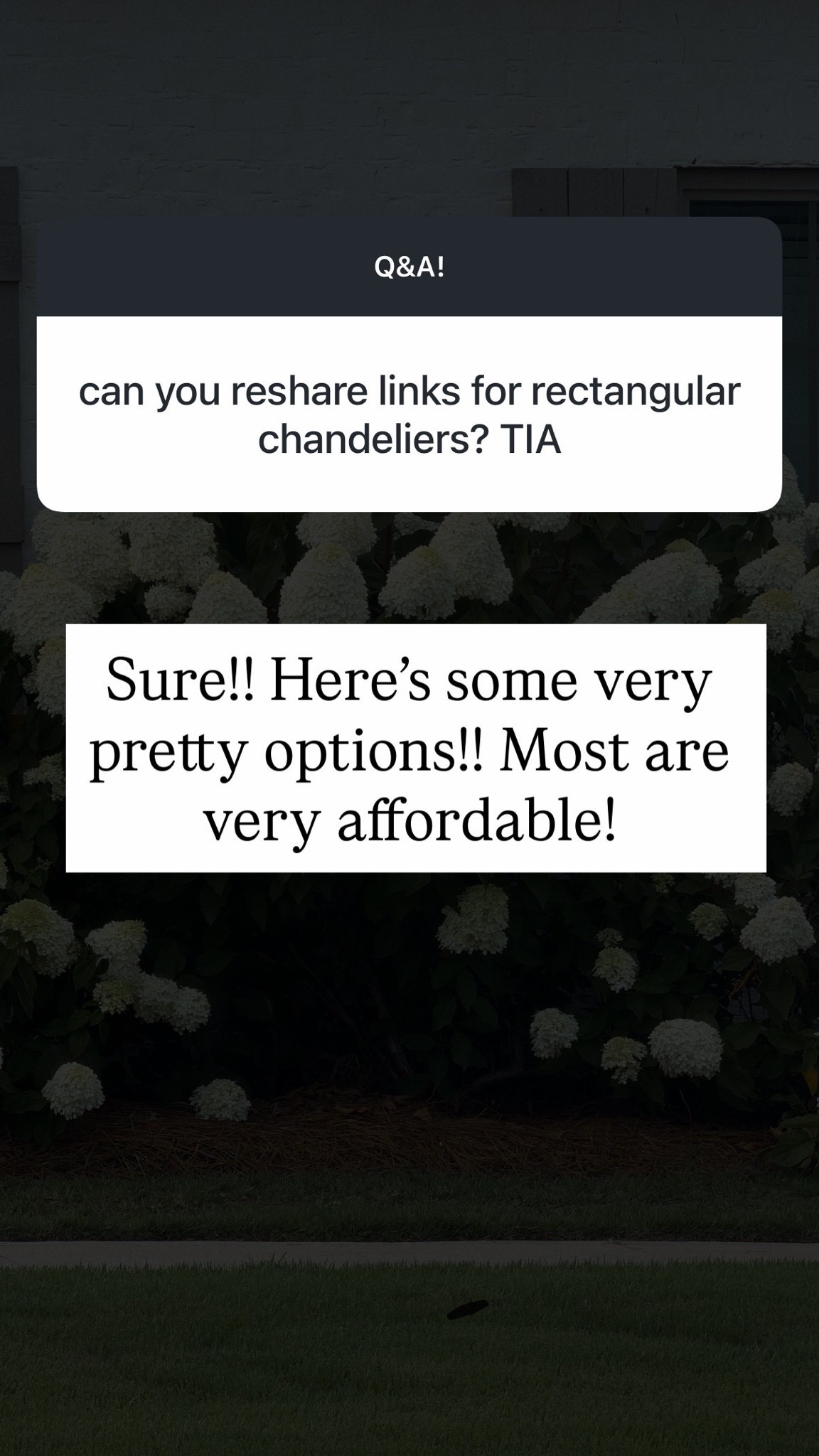 Chandeliers!