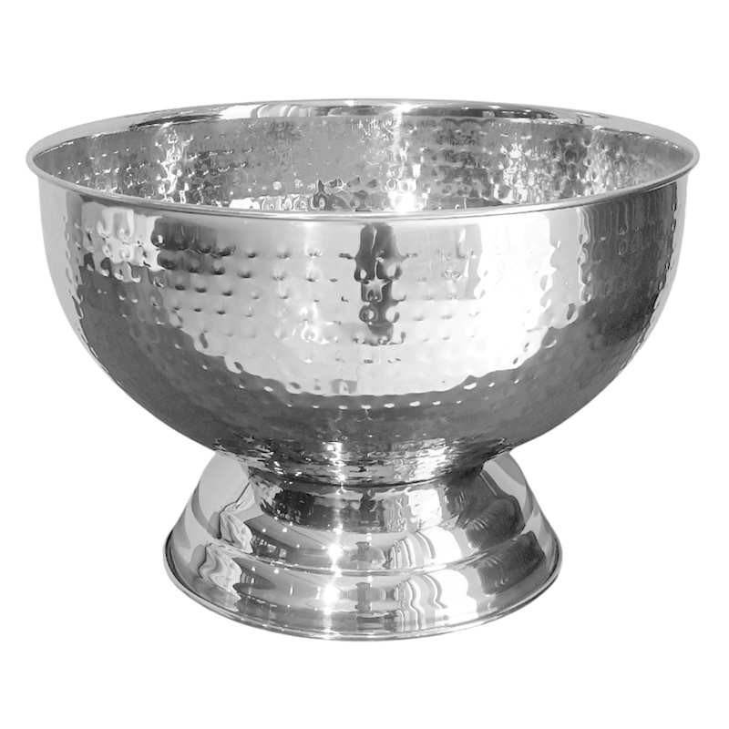 Silver Hammer Champagne Tub, 14" | At Home