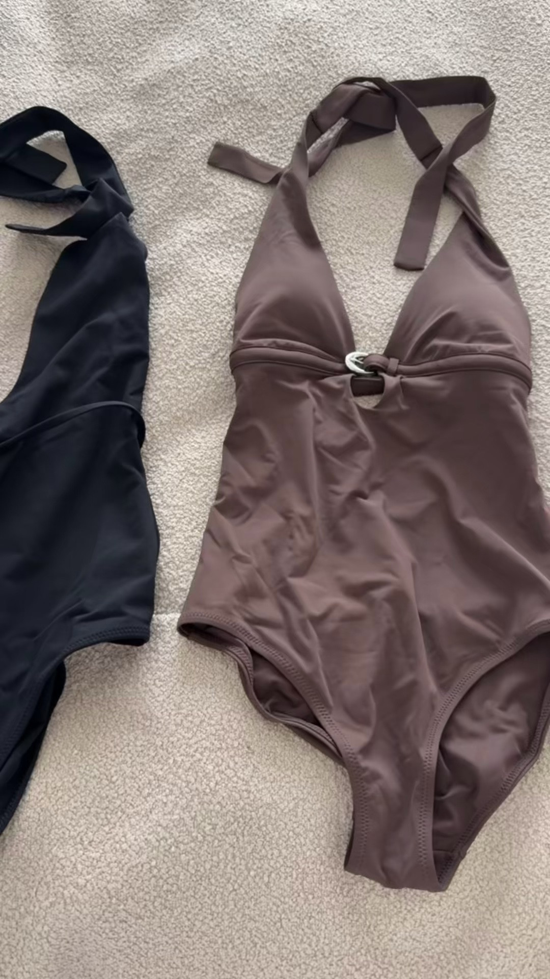 I love a chic one piece and these are the 2 I decided on for our upcoming beach trip! I wear my true size XS in the brown and I sized up to a S in the black but could've done an XS. TTS in both!

#LTKSwim #LTKTravel