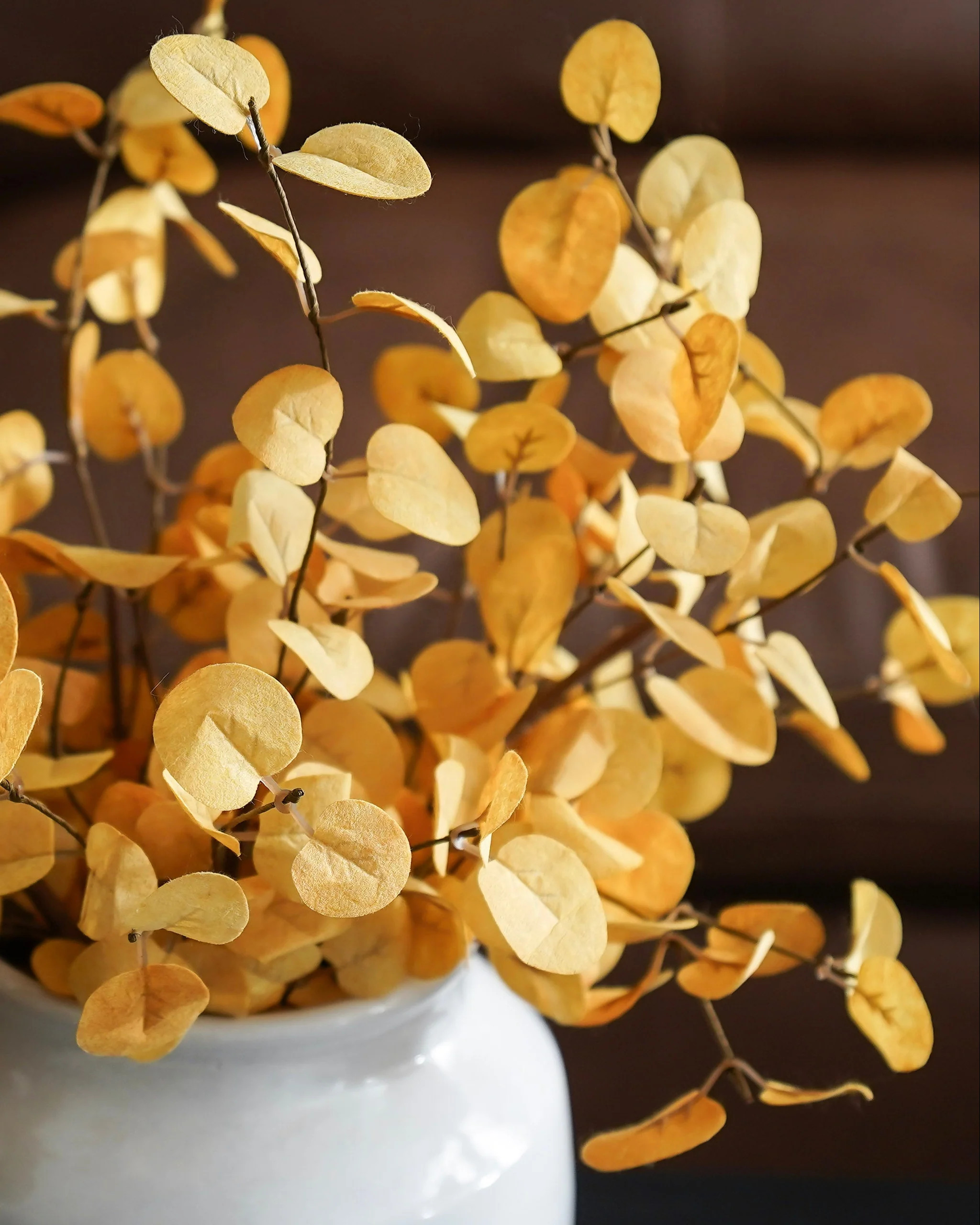 Felt Eucalyptus Leaf Pick | Mustard | MJHome