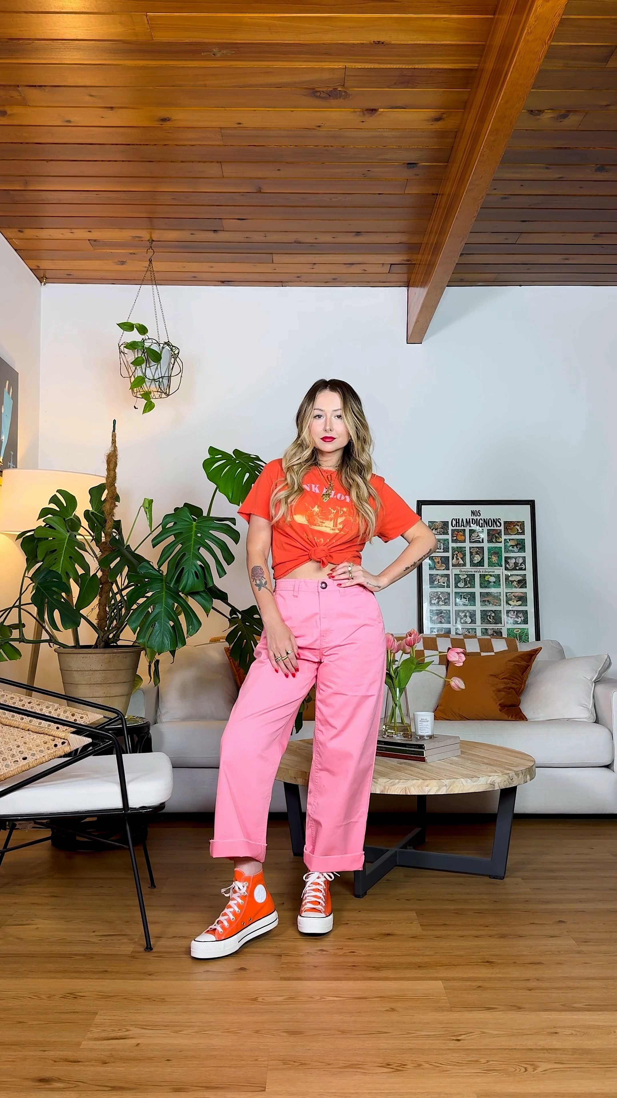 ✨BUILD AN OUTFIT WITH ME✨ New Spring/Summer color combo obsession unlocked 💕🍊🌷🧡 These pants have been my favorite cut/style for a year or two now, so I was so excited when they released them in pink! I have a 28” waist and I’m wearing a size 28. I’m 5’5 for reference! 

#LTKshoecrush #LTKVideo #LTKfindsunder100