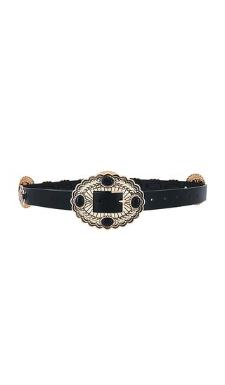 Gypsy Buckle Belt in Black & Gold | Revolve Clothing (Global)