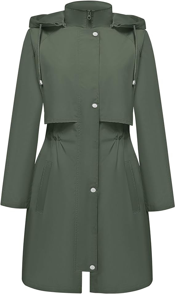 Bloggerlove Rain Jacket for Women Waterproof with Hood Trech Coat for Women Lightweight Raincoats... | Amazon (US)