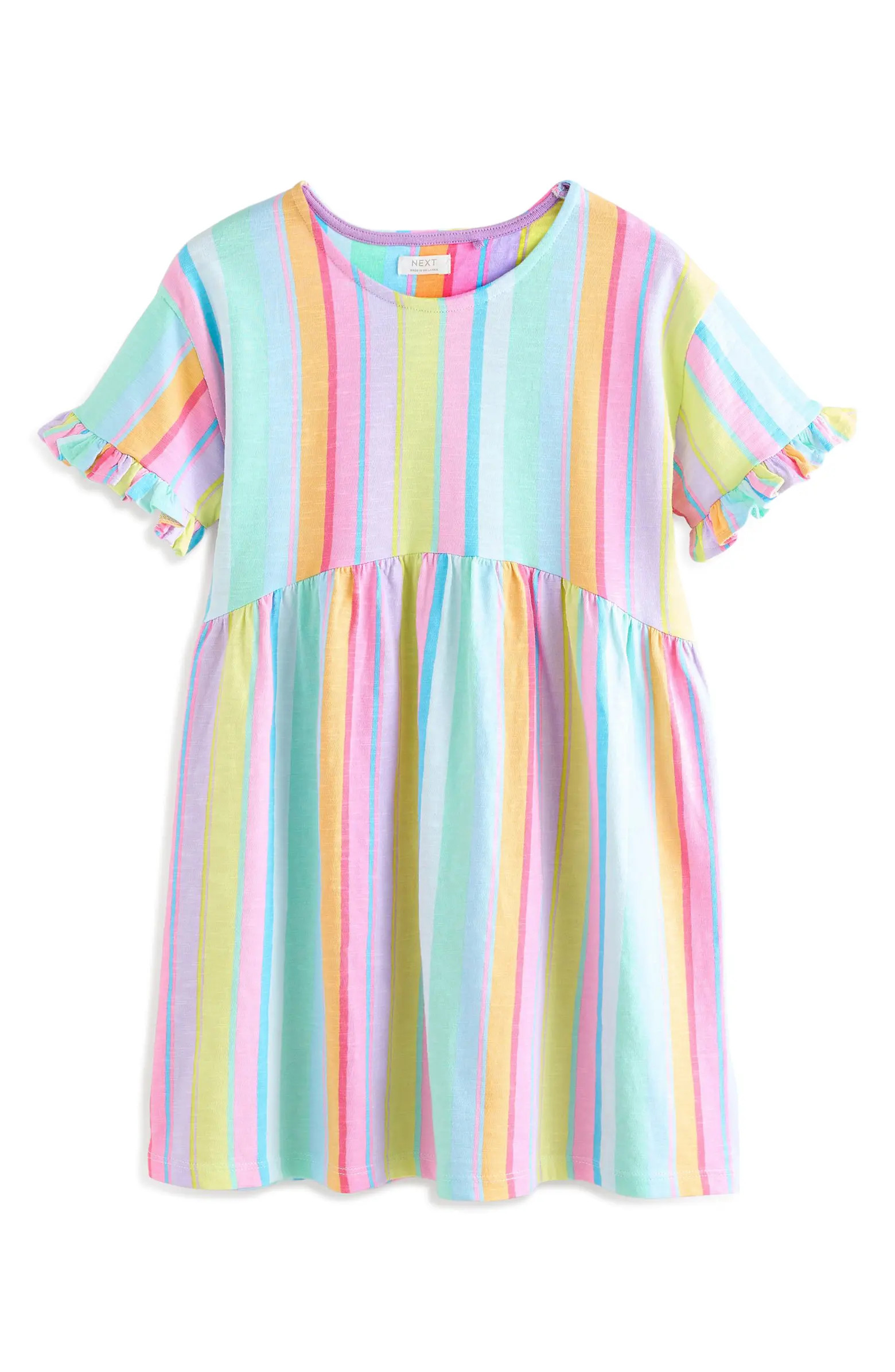 Kids' Rainbow Stripe Dress | Nordstrom