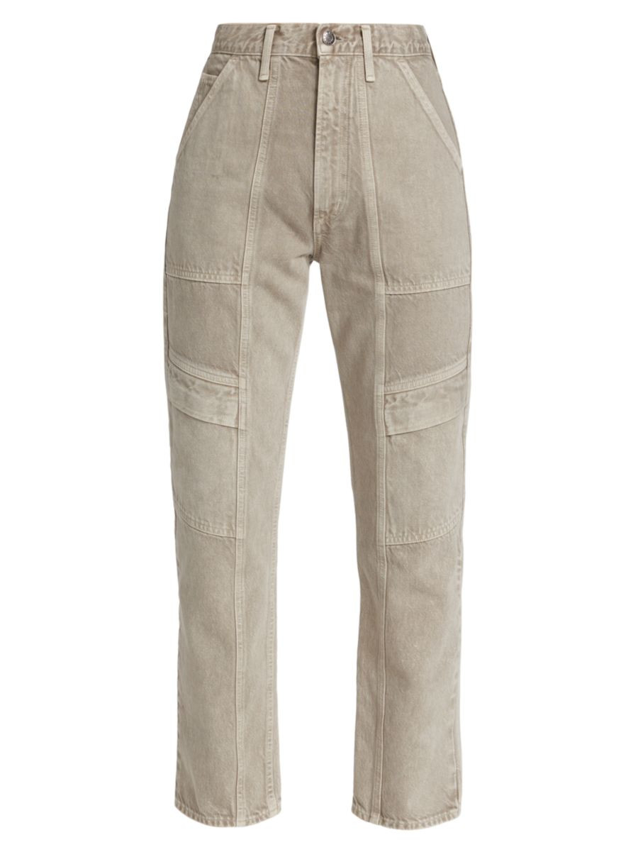 AGOLDE Cooper High-Rise Rigid Straight Cargo Jeans | Saks Fifth Avenue