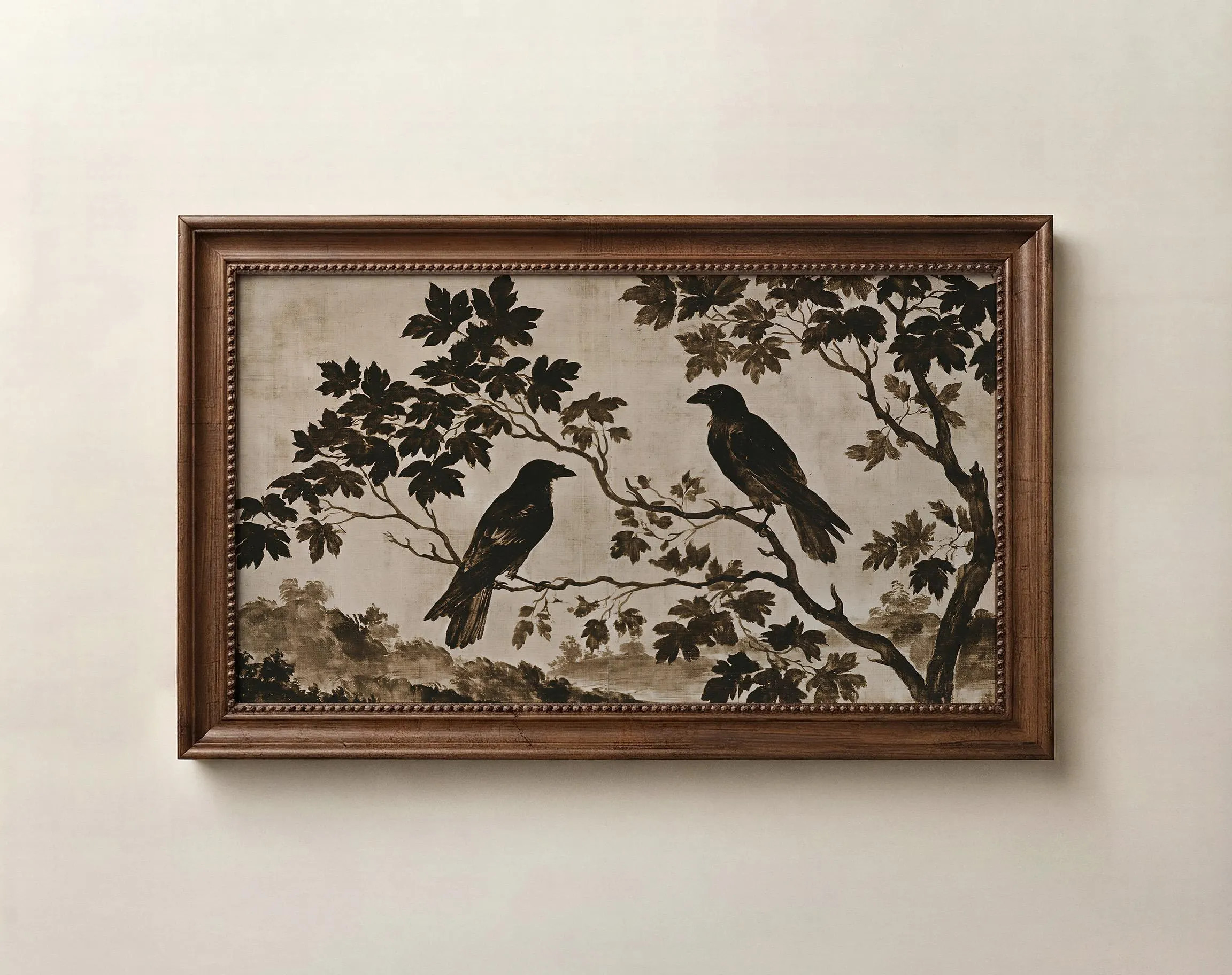 Crows Frame TV Artwork, toile style Autumn Tv screensaver | Etsy (Global)