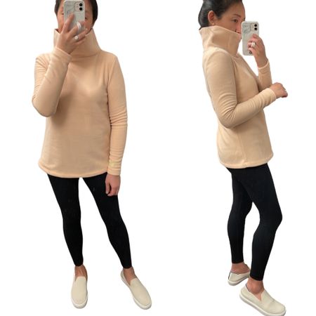 Use code HOMECOMING for 25% off (one time use) through January, 15, 2023. This Greenpoint Dudley Stephens fleece top is in natural blush and I'm trying size XS. It's a bit snug through the shoudlers, chest and sleeves so I am leaning towards returning it. Size up for comfort. I'm 5' 2.5" and 115 pounds.

#LTKSeasonal #LTKGiftGuide #LTKHoliday