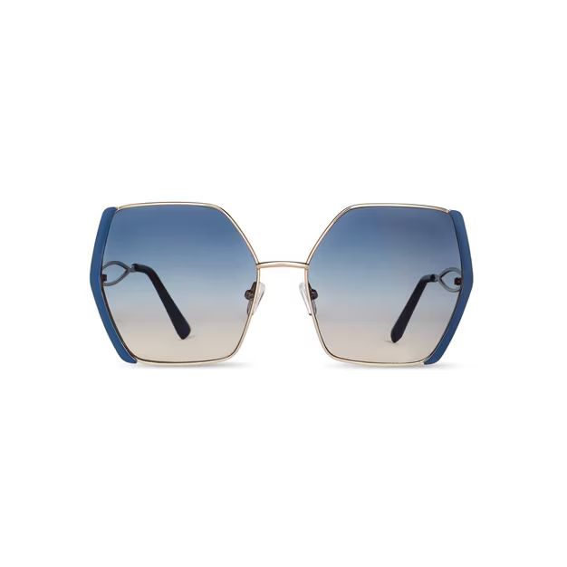 Oversized Metal Frame Sunglasses - Tabitha Brown for Target Blue | Target