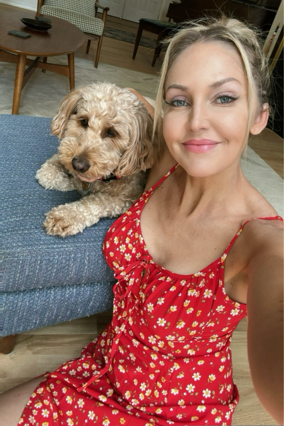 Red floral cami dress + natural makeup 🌺

Wearing size 2(XS) in the dress

Newly obsessed with the face oil, which gives a beautiful glow! 

#LTKSeasonal #LTKxelfCosmetics #LTKBeauty