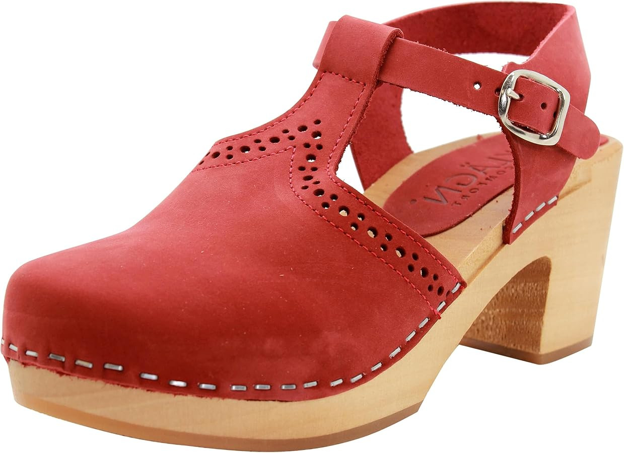 KLÄGN Swedish Wooden Mid-Heel Clogs | Amazon (US)