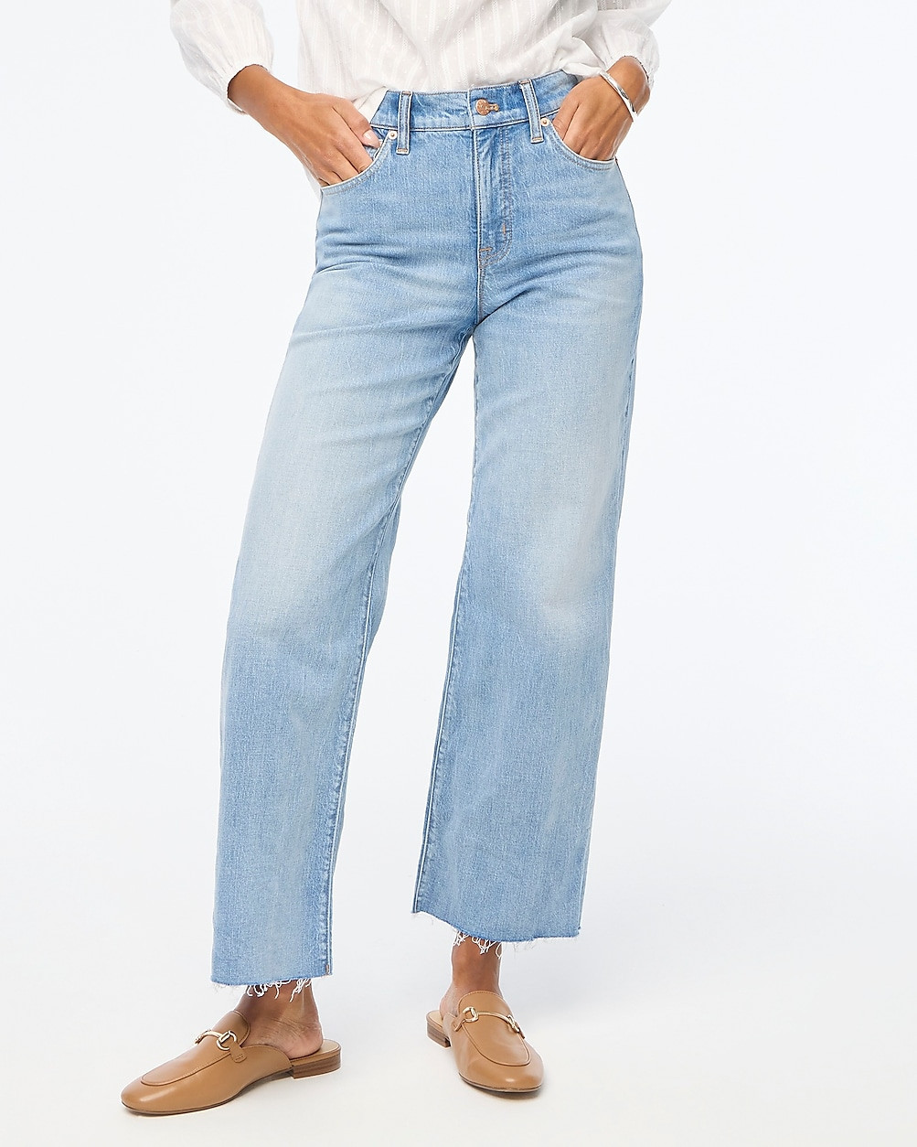 Wide-leg cropped jean in all-day stretch | J.Crew Factory