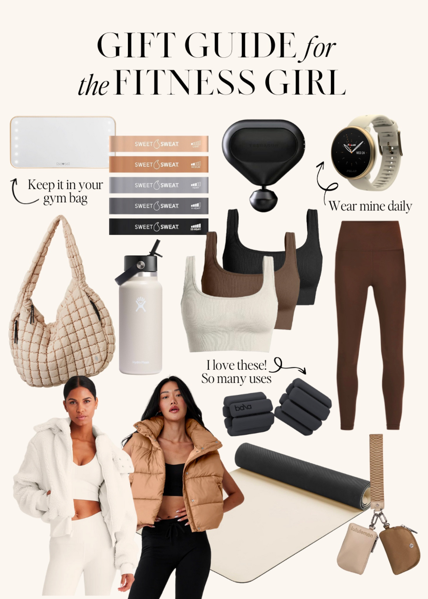 Fitness gifts for her to buy early! Get a head start with holiday gifts so you’re not rushing last minute! // Gifts for her, fitness gift idea, fitness gift, gym gifts, workout gifts, fit girl gifts, 2023 holiday gifts, 2023 holiday gift guide, Christmas gift ideas 2023, 2023 fitness gifts

#LTKHoliday #LTKfitness #LTKGiftGuide