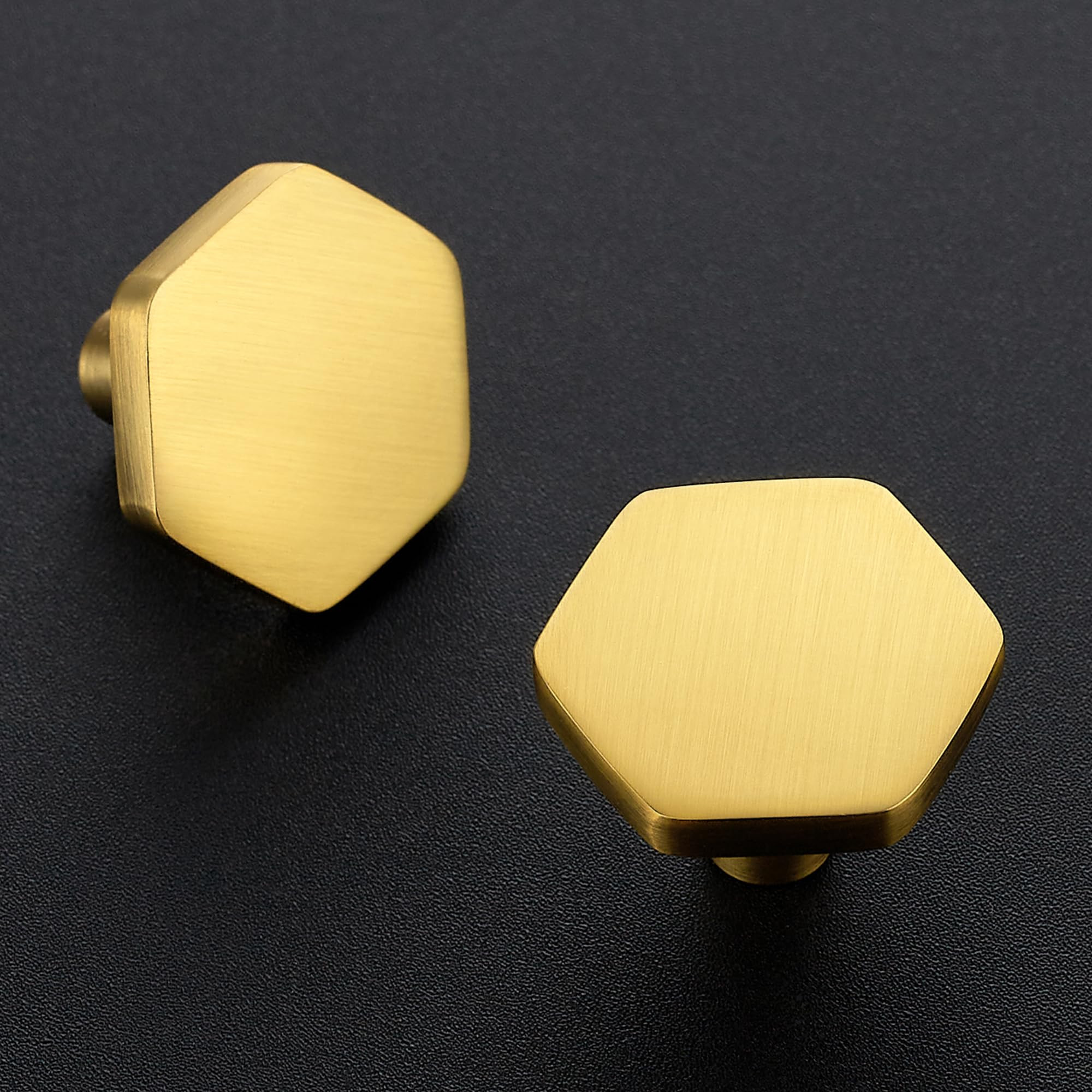 Ravinte 30 Pack Brushed Brass Solid Kitchen Cabinet Knobs Zinc Alloy Door Knobs Cabinet Hardware ... | Amazon (US)