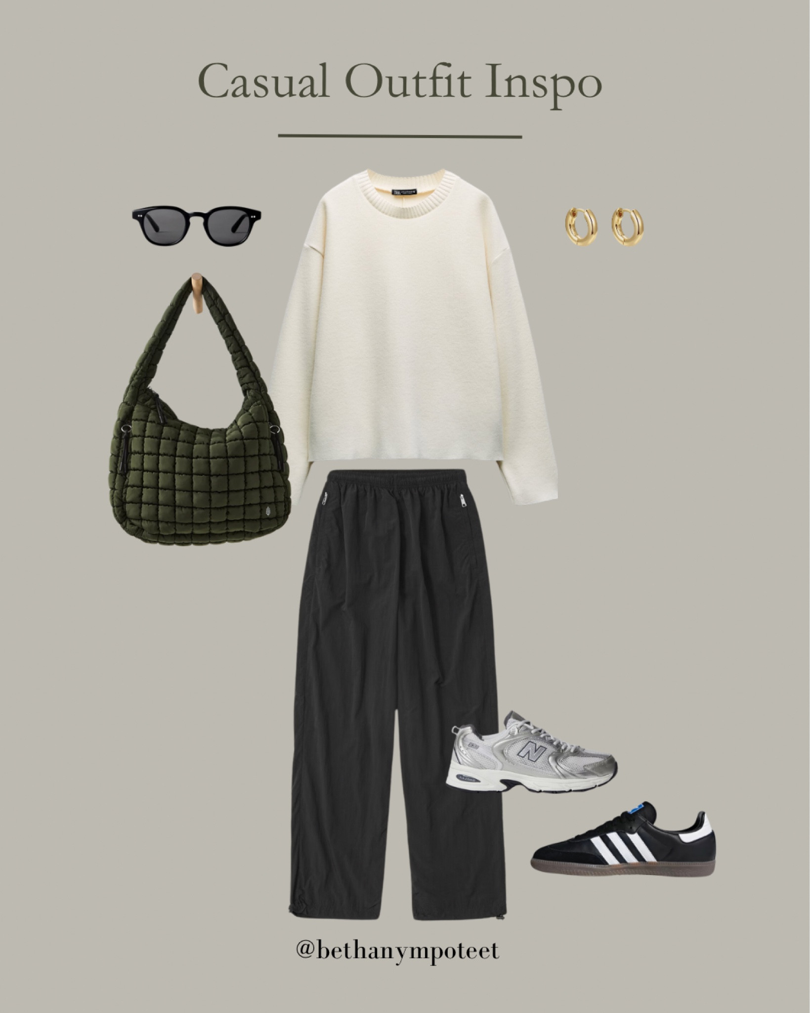 Casual Outfit Inspo! Track pants with a simple crew neck! Linked a few pant and top options! 

#LTKfindsunder100 #LTKfitness #LTKstyletip