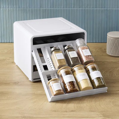 YouCopia SpiceStack® Adjustable Spice Rack Organizer, Pull-Down 24-Bottle Seasonings and Spices Holder for Kitchen Cabinet and Pantry Organization wit | Wayfair North America