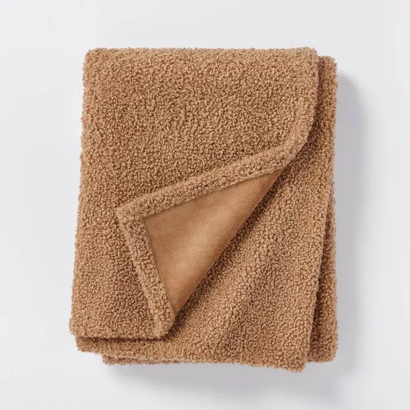 Boucle with Plush Reverse Throw Blanket - Threshold™ designed with Studio McGee | Target
