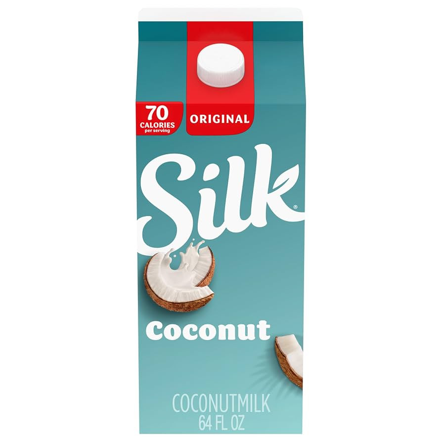 Silk Coconut Milk, Original, Dairy Free, Gluten Free, Delicious Vegan Milk with 50% More Calcium ... | Amazon (US)