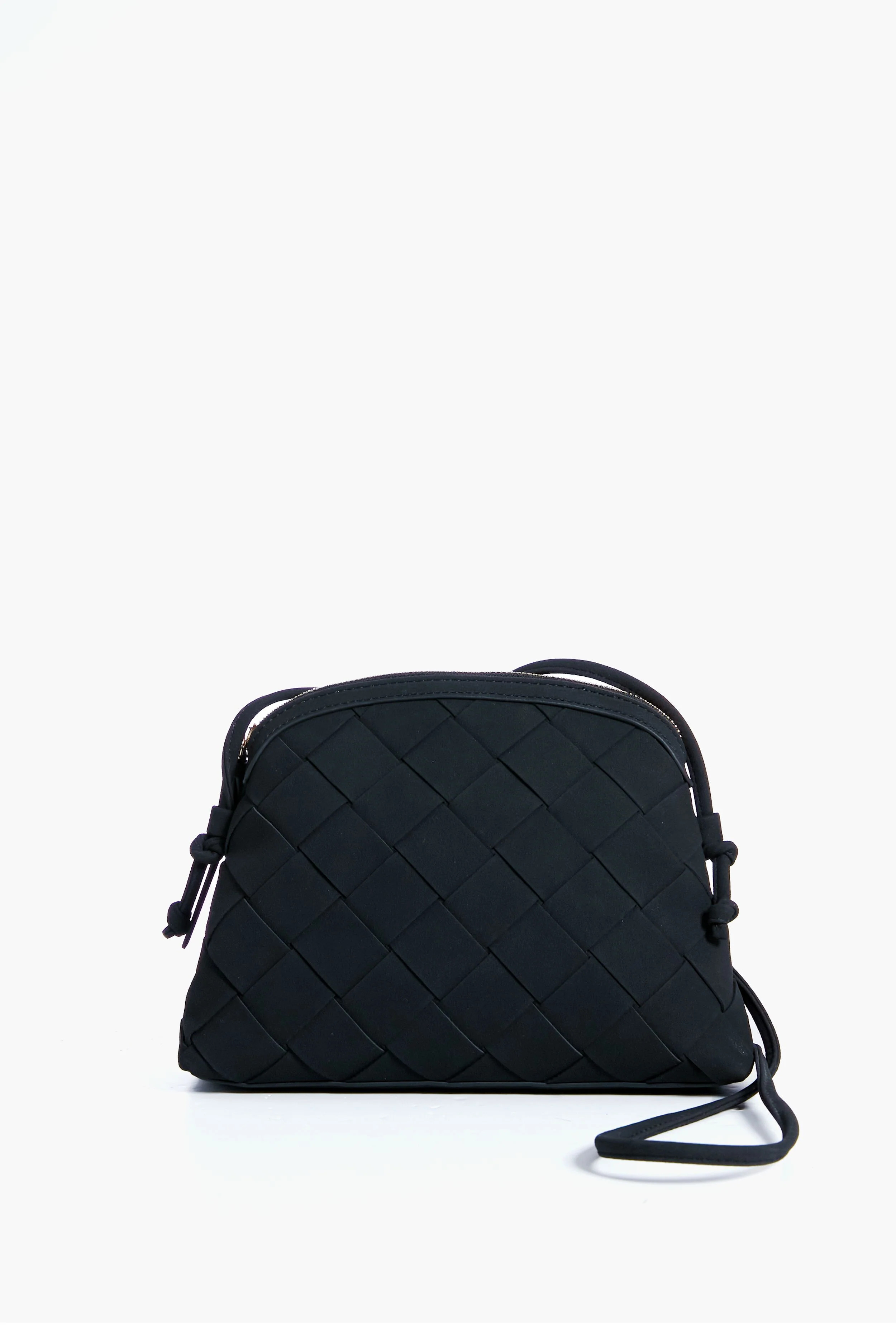 Black Calista Woven Crossbody | Tuckernuck (US)