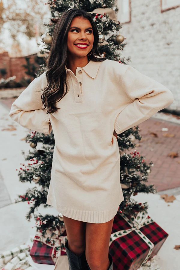 Stay For The Cuddles Sweater Dress | Impressions Online Boutique